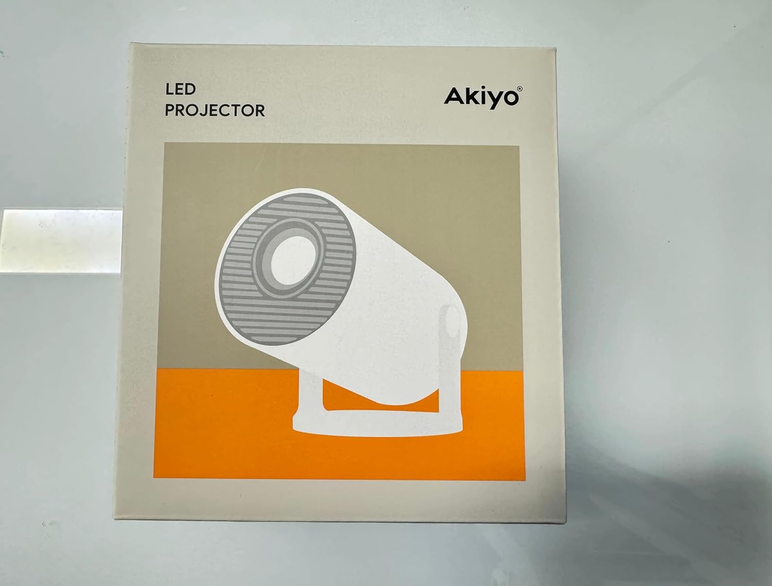 Mini Projector [Built-in Apps] AKIYO O2 2025 Upgraded 18000 Lumen Projector with WiFi6 & BT5.4, Portable Projectors 1080P Supported, Auto Keystone, 180° Rotation Compatible with HDMI/USB/Laptop/Switch