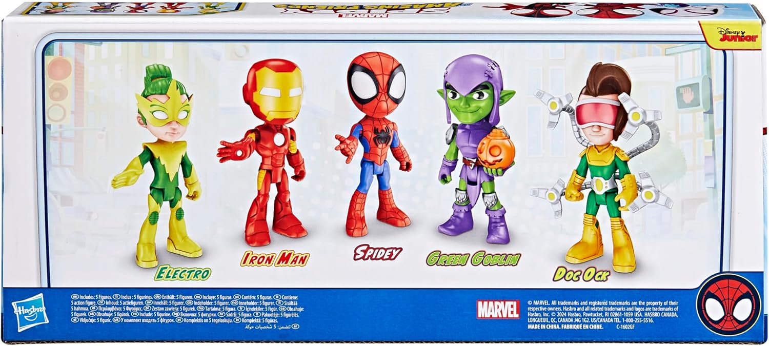 Marvel Spidey and His Amazing Friends, Friends & Foes Pack, Action Figure Set