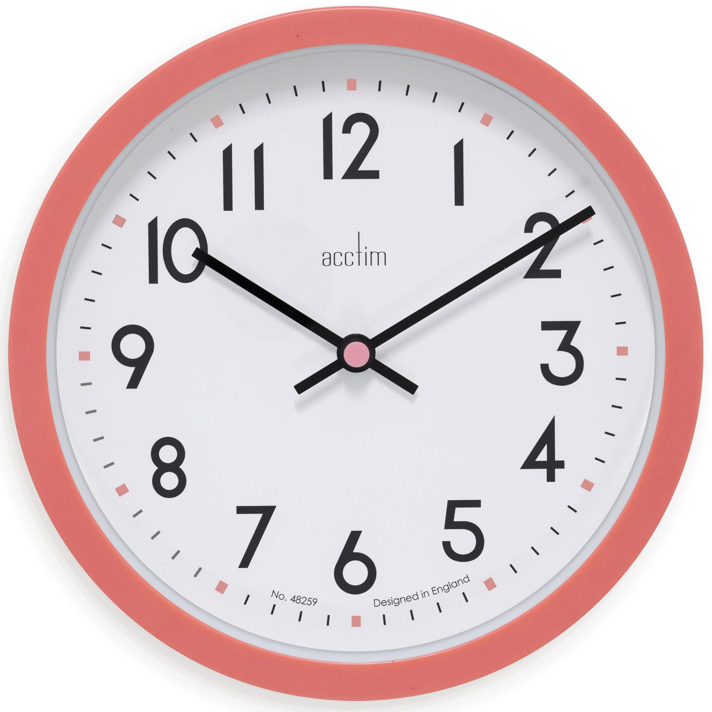Acctim Elstow 22843 Wall Clock in Soot Black