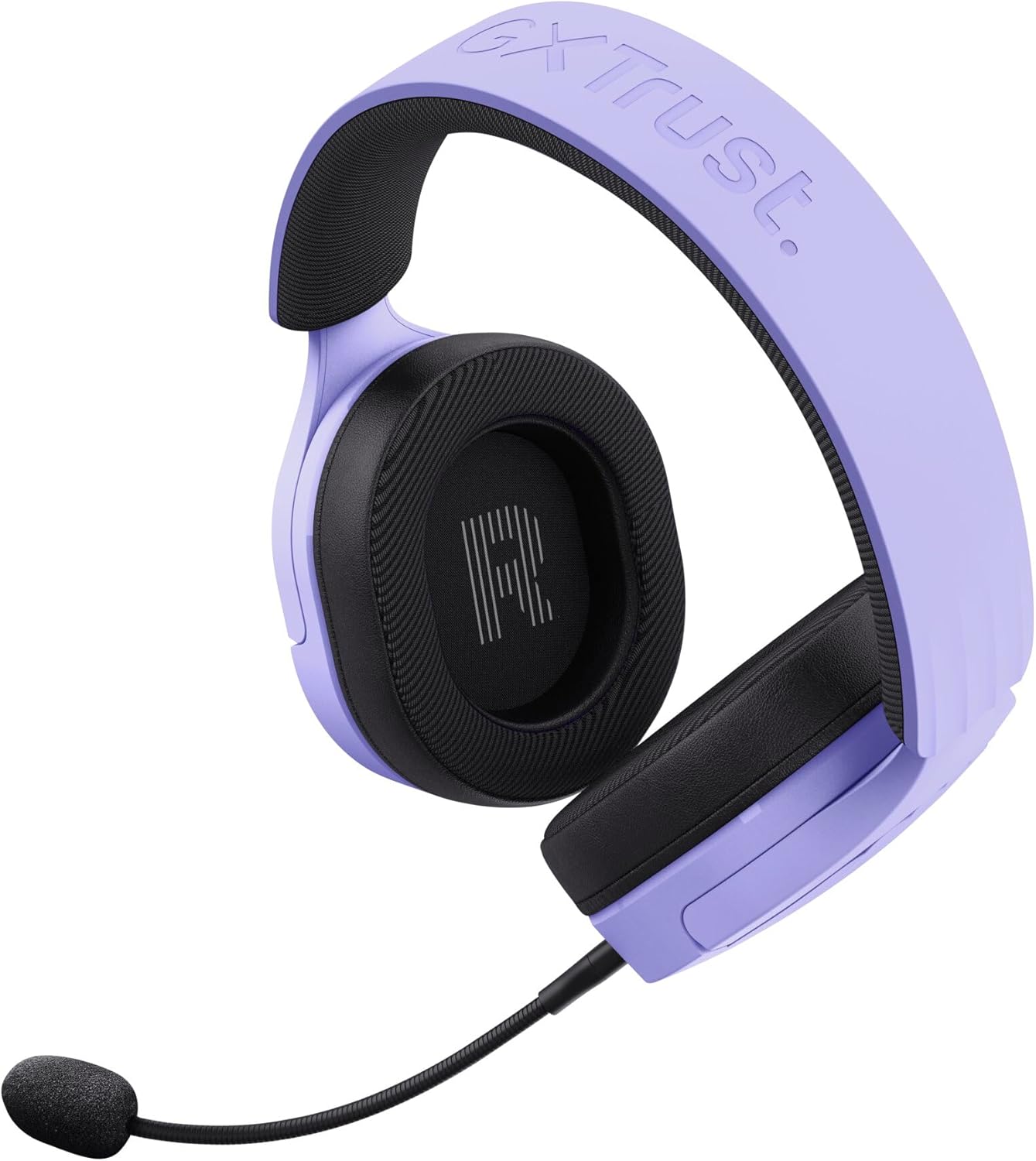 Trust Gaming GXT 489 Fayzo Gaming Headset for PC, PS5, PS4, Xbox Series X|S, Switch, Mobile, 3.5 mm Jack, 35% Recycled Plastics, Over-Ear Wired Headphones with Noise Cancelling Microphone - Purple