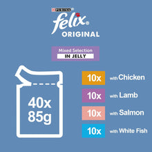 FELIX Original Mixed Selection in Jelly Wet Cat Food 40x85g