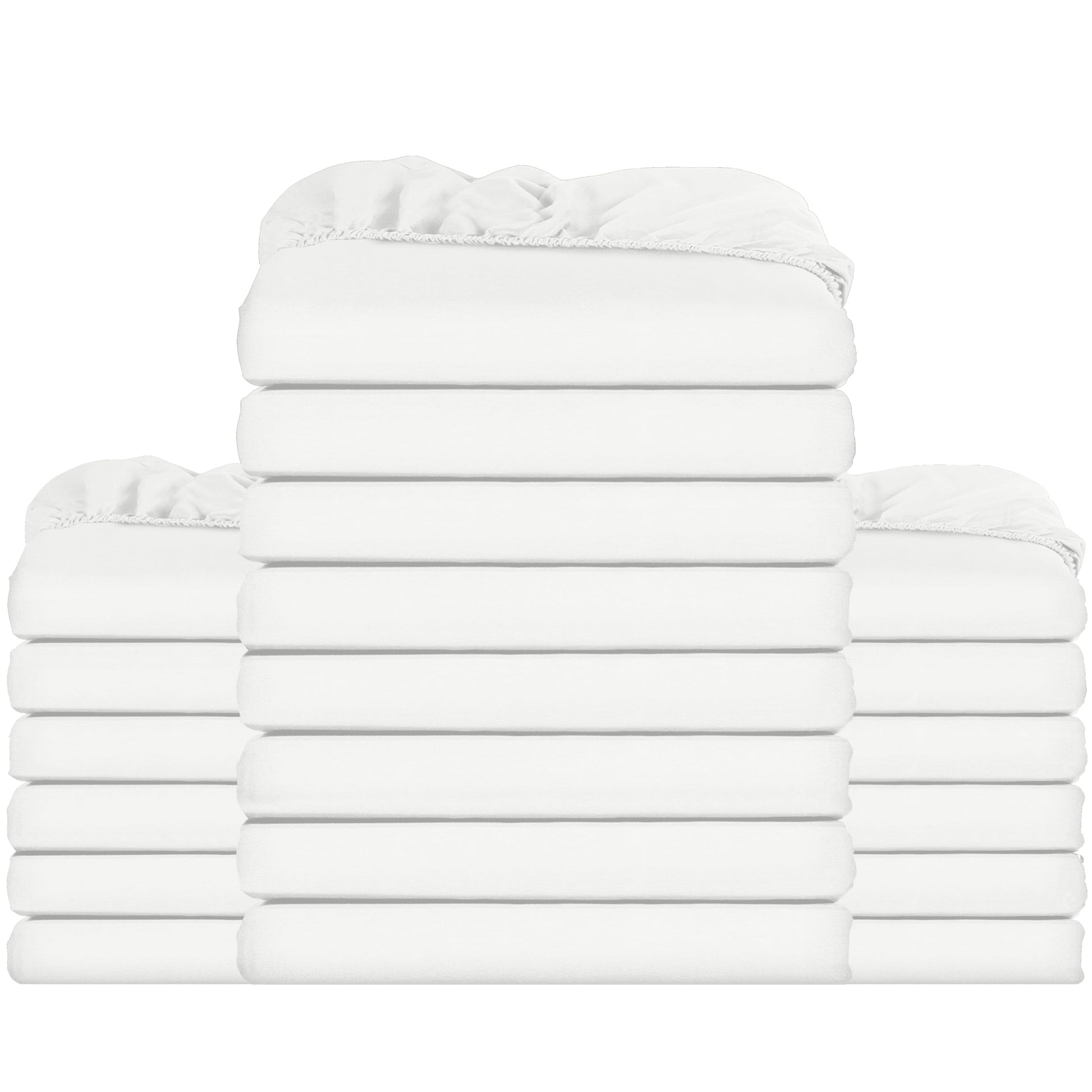 Utopia Bedding Fitted Sheet Double, White - Deep Pocket 14 inch (35 cm) - Easy Care - OEKO-TEX Certified - Soft Brushed Microfibre Fabric - Shrinkage and Fade Resistant - Bottom Sheet