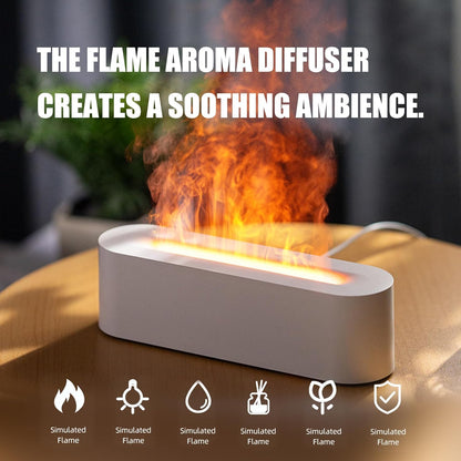 Flame Upgrade 7 Colour Lights Essential Oil Aromatherapy Electric Aroma Diffuser, Waterless Auto-Off for Home Office Room, Black