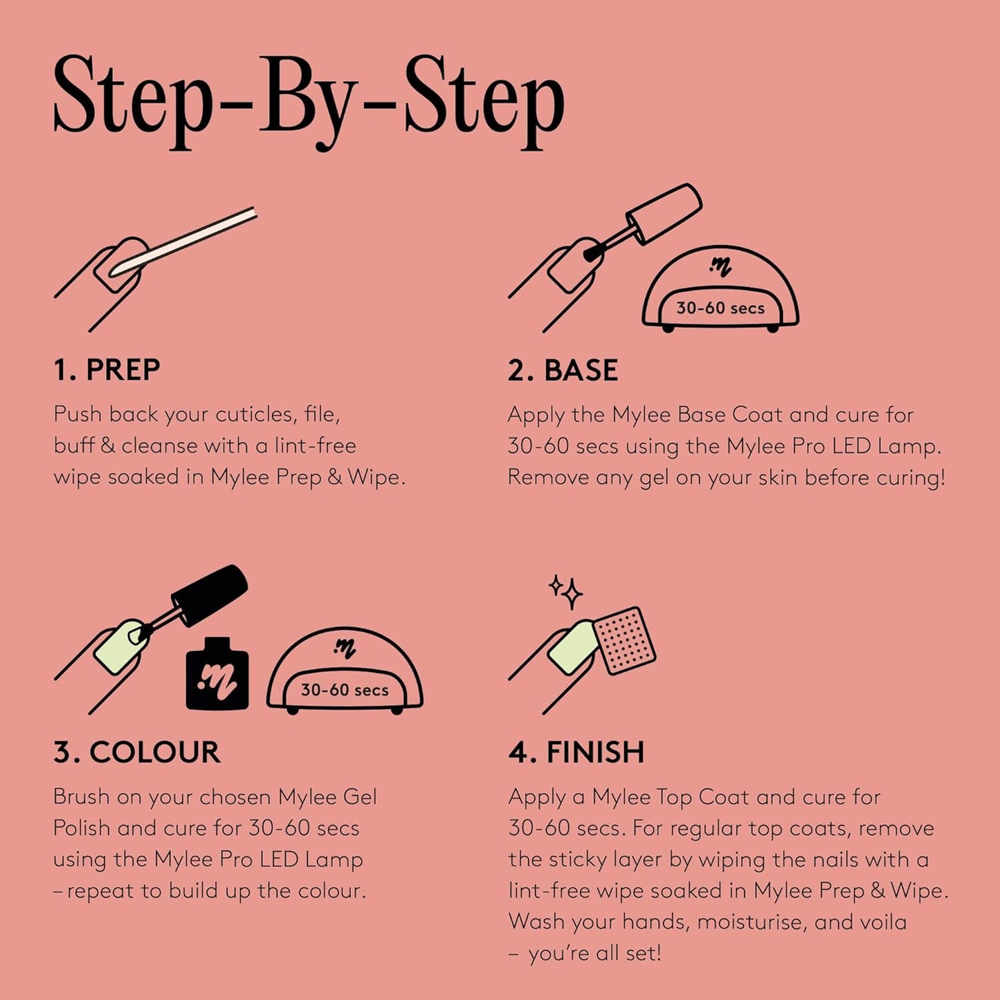 Mylee Gel Nail Polish 10ml [Vintage Rose] UV/LED Soak-Off Nail Art Manicure Pedicure for Professional, Salon & Home Use [Autumn/Winter 2022] - Long Lasting & Easy to Apply