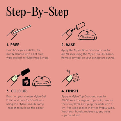 Mylee Gel Nail Polish 10ml [Vintage Rose] UV/LED Soak-Off Nail Art Manicure Pedicure for Professional, Salon & Home Use [Autumn/Winter 2022] - Long Lasting & Easy to Apply