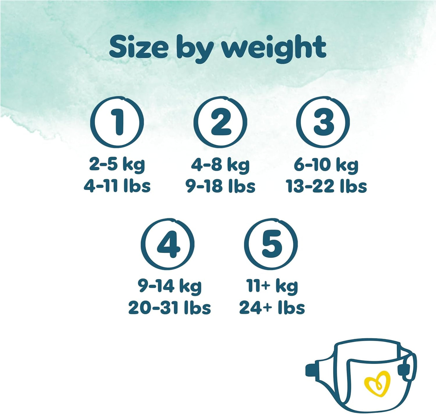 Pampers Harmonie Nappies Size 2, 204 Nappies, 4kg-8kg, Monthly Pack, Gentle Skin Protection with 100 Percent Pampers Protection