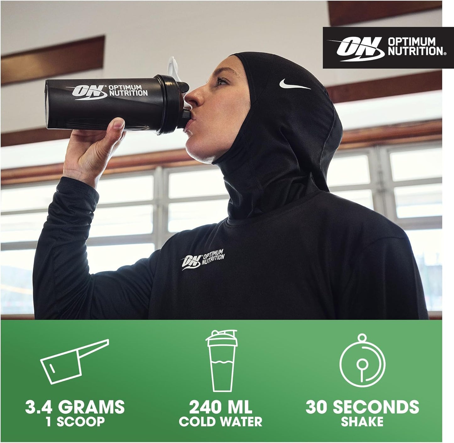 Optimum Nutrition Micronised Creatine Powder, 100% Pure Creatine Monohydrate Powder for Performance and Muscle Power, Unflavoured Shake, 186 Servings, 634 g