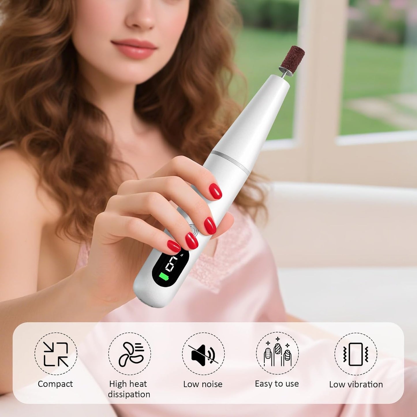 Electric Nail File, Nail Drill, Electric Nail Drill, Nail Files 20000 RPM , 2025 New Nail File Electric