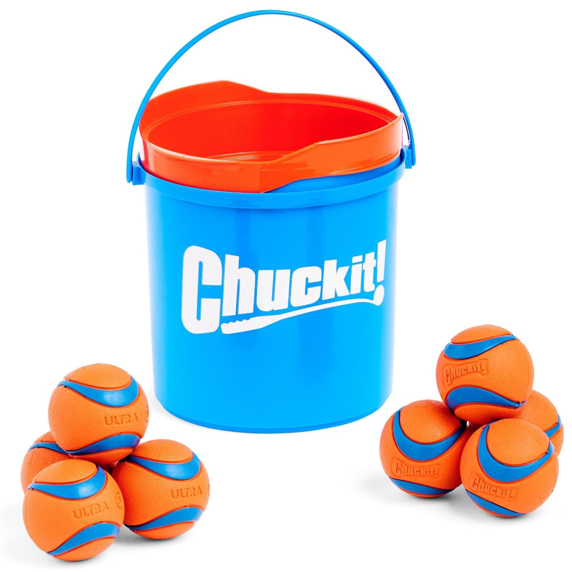 ChuckIt! Ultra Ball Dog Toy, Durable High Bounce Floating Rubber Dog Ball, Launcher Compatible Toy For Dogs, 2 Pack, Medium