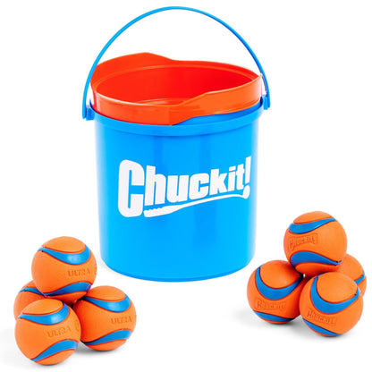 ChuckIt! Ultra Ball Dog Toy, Durable High Bounce Floating Rubber Dog Ball, Launcher Compatible Toy For Dogs, 2 Pack, Medium