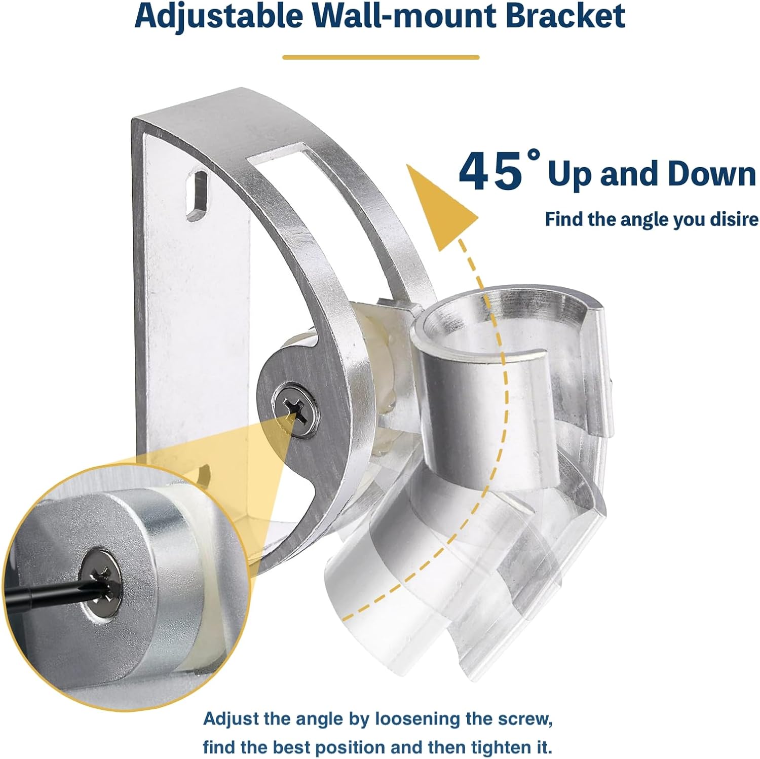 Rainfall Shower Head and Hose, Big Shower Head Set for High Pressure Shower Replacement, Universal Showers Head with 1.5m Hose and Bracket, Shower Hose and Head with Wall Mount Holder