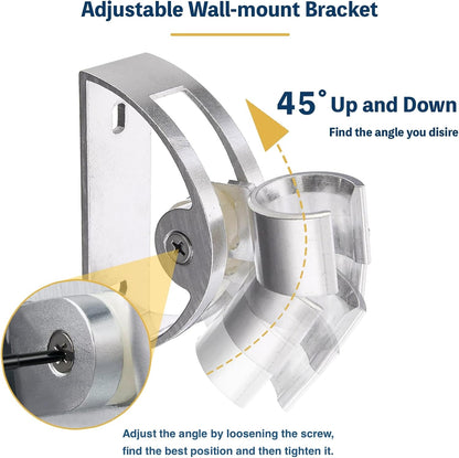 Rainfall Shower Head and Hose, Big Shower Head Set for High Pressure Shower Replacement, Universal Showers Head with 1.5m Hose and Bracket, Shower Hose and Head with Wall Mount Holder