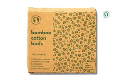 600 Bamboo Cotton Buds |100% Eco-Friendly Biodegradable | Cotton Wool Buds Q Tips | Compostable Bamboo Earbuds | Recycled Plastic Free Packaging | 6x100 Ear Buds Cotton… (600 Count)