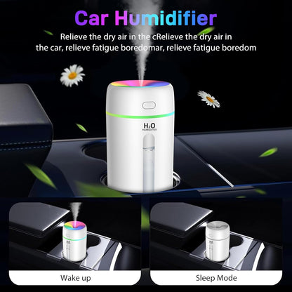 KISSLEAF Mini Room Humidifier 250ml for Bedroom, Children's Room, Plants, 15 H Lonue Duration 28 dB Silent Baby Air Humidifier