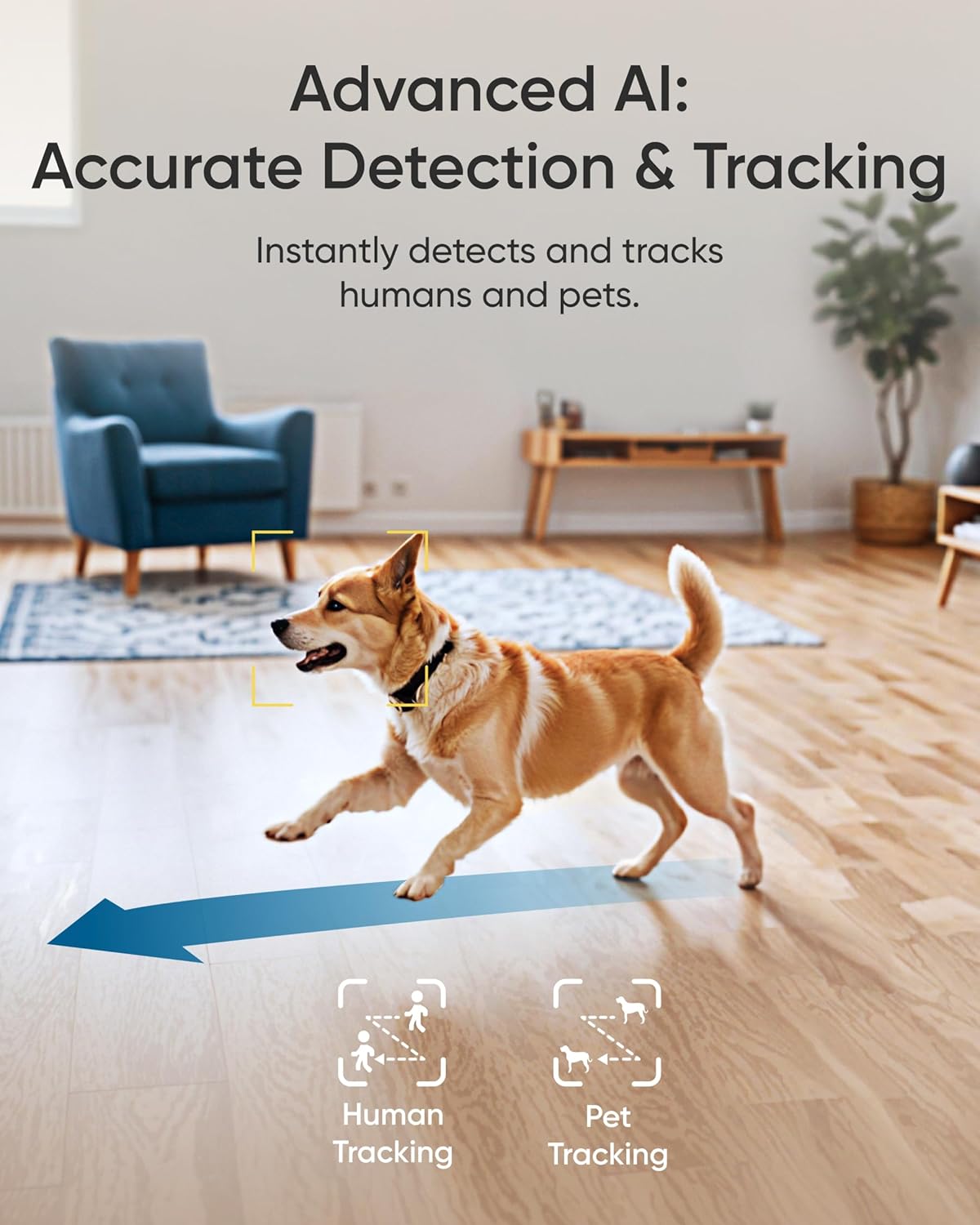 eufy Security Indoor Cam E30 4K UHD Indoor Security Camera, Latest Generation, Dog/Baby/Pet Camera, Colour Night Vision, Human/Pet Auto Tracking, 360° Surveillance, Works with Homekit