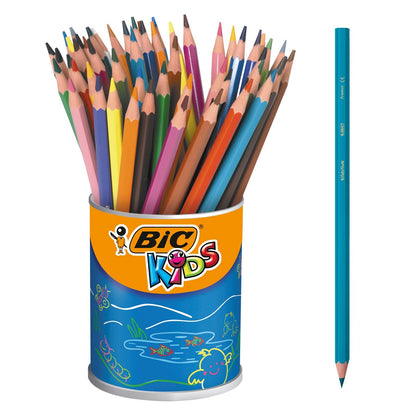 BIC Kids Evolution Coloured Pencils, Vivid Colouring Pencils, Easy to Sharpen BIC Pencils, School Supplies, 36 Pack