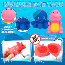 Jovicos No Hole No Mould Baby Bath Toys - 9PCS Dinosaurs Sea Animals Bath Toys For 1 2 3 4 Year Old Boys Girls Toddler Kids Swimming Pool Toys