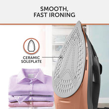 Breville SuperSteam Steam Iron | 2600 W | 190g/min Steam Shot | Smooth Ceramic Soleplate | 300 ml Water Tank | 2m Cord with 360° Action | Black & Copper | VIN442