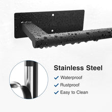 Kitchen Roll Holder Under Cabinet, Stainless Steel Paper Towel Holder Matte Black, Self-Adhensive, Suitable for Pantry, Kitchen, Bathroom