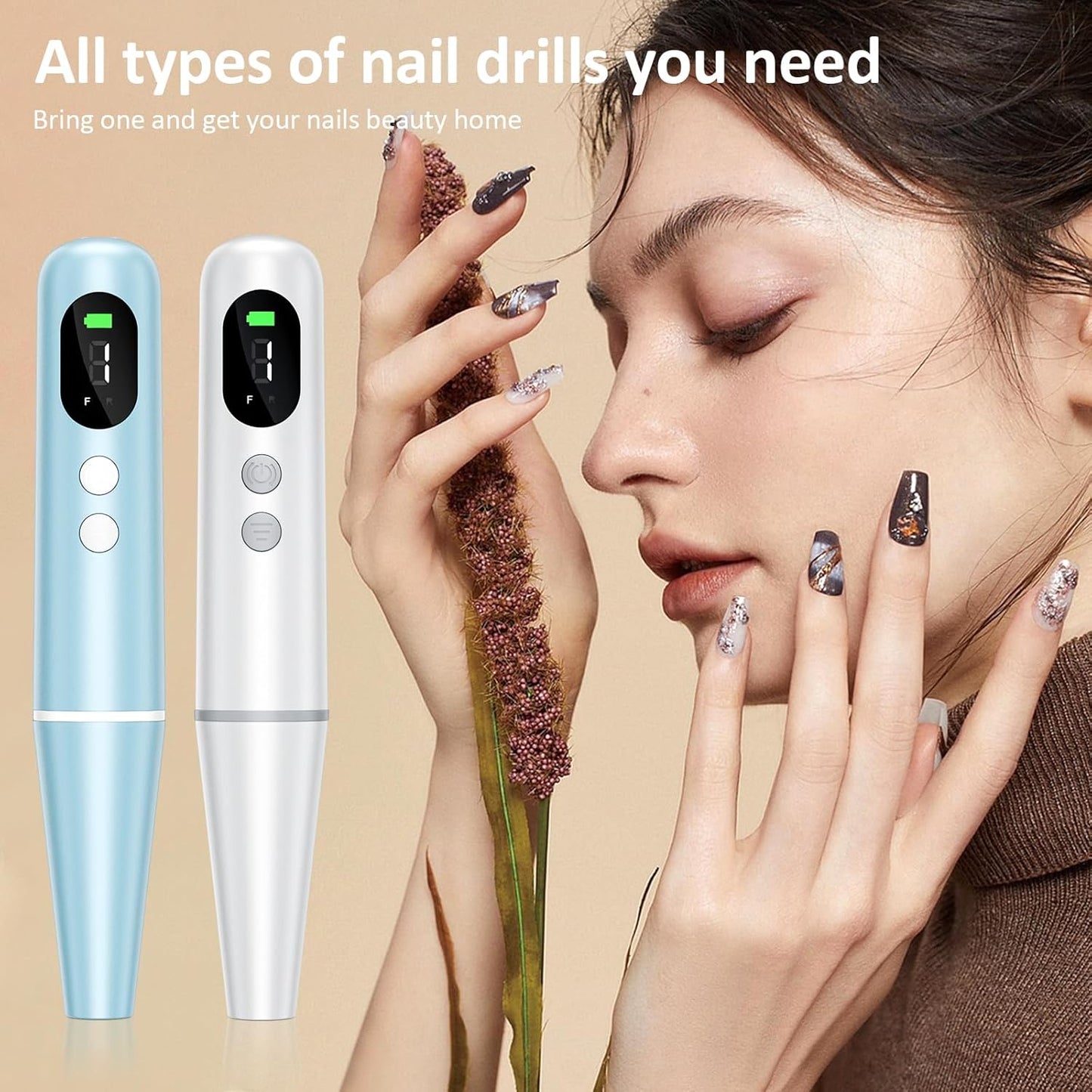 Electric Nail File, Nail Drill, Electric Nail Drill, Nail Files 20000 RPM , 2025 New Nail File Electric