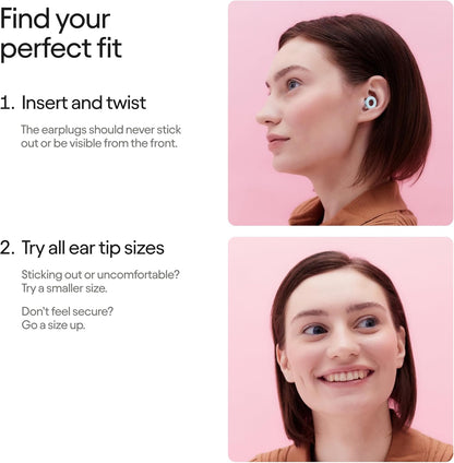 Loop Quiet 2 Ear Plugs – Ultra-Comfy Reusable Noise-Reducing Earplugs for Sleep, Deep Focus, Travel, Noise Sensitivity | Flexible Hearing Protection | Customizable Fit | 24dB (SNR) Noise Reduction