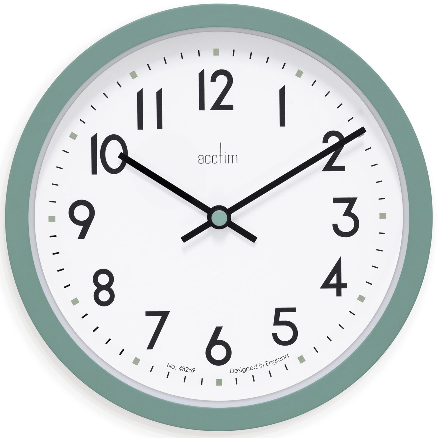 Acctim Elstow 22843 Wall Clock in Soot Black
