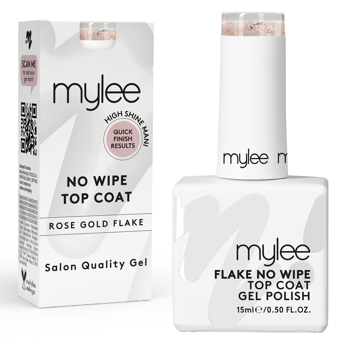 Mylee Gel Nail Polish 10ml [Vintage Rose] UV/LED Soak-Off Nail Art Manicure Pedicure for Professional, Salon & Home Use [Autumn/Winter 2022] - Long Lasting & Easy to Apply