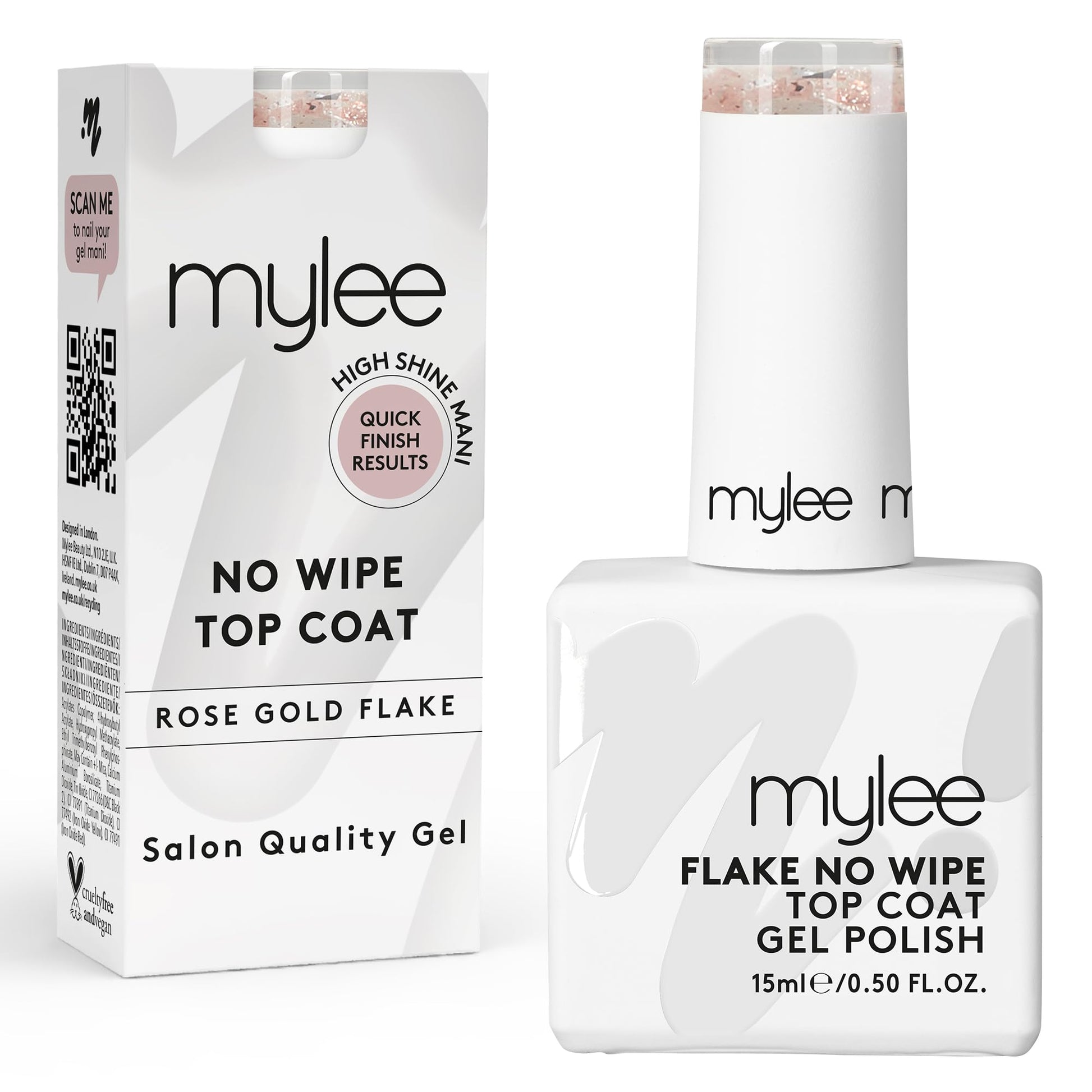 Mylee Gel Nail Polish 10ml [Vintage Rose] UV/LED Soak-Off Nail Art Manicure Pedicure for Professional, Salon & Home Use [Autumn/Winter 2022] - Long Lasting & Easy to Apply