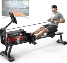 JOROTO Rowing Machines for Home Gym Foldable Rower Machine 300 LBS Weight Capacity with Bluetooth Function, Ipad Holder