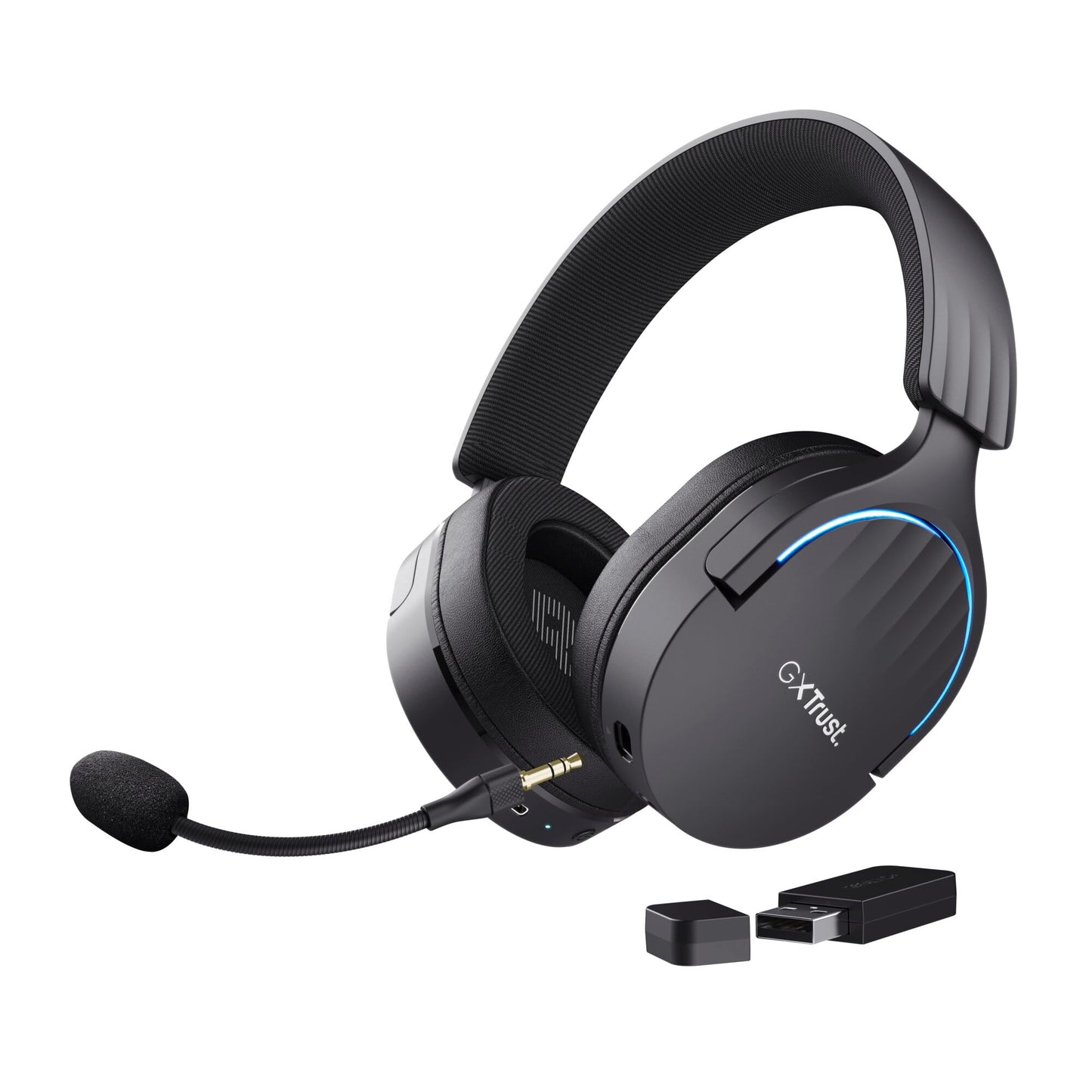 Trust Gaming GXT 489 Fayzo Gaming Headset for PC, PS5, PS4, Xbox Series X|S, Switch, Mobile, 3.5 mm Jack, 35% Recycled Plastics, Over-Ear Wired Headphones with Noise Cancelling Microphone - Purple