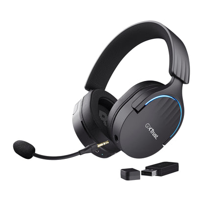 Trust Gaming GXT 489 Fayzo Gaming Headset for PC, PS5, PS4, Xbox Series X|S, Switch, Mobile, 3.5 mm Jack, 35% Recycled Plastics, Over-Ear Wired Headphones with Noise Cancelling Microphone - Purple