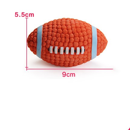 TUGME Rugby Tennis Dog Bite Sounding Ball Pet Toy
