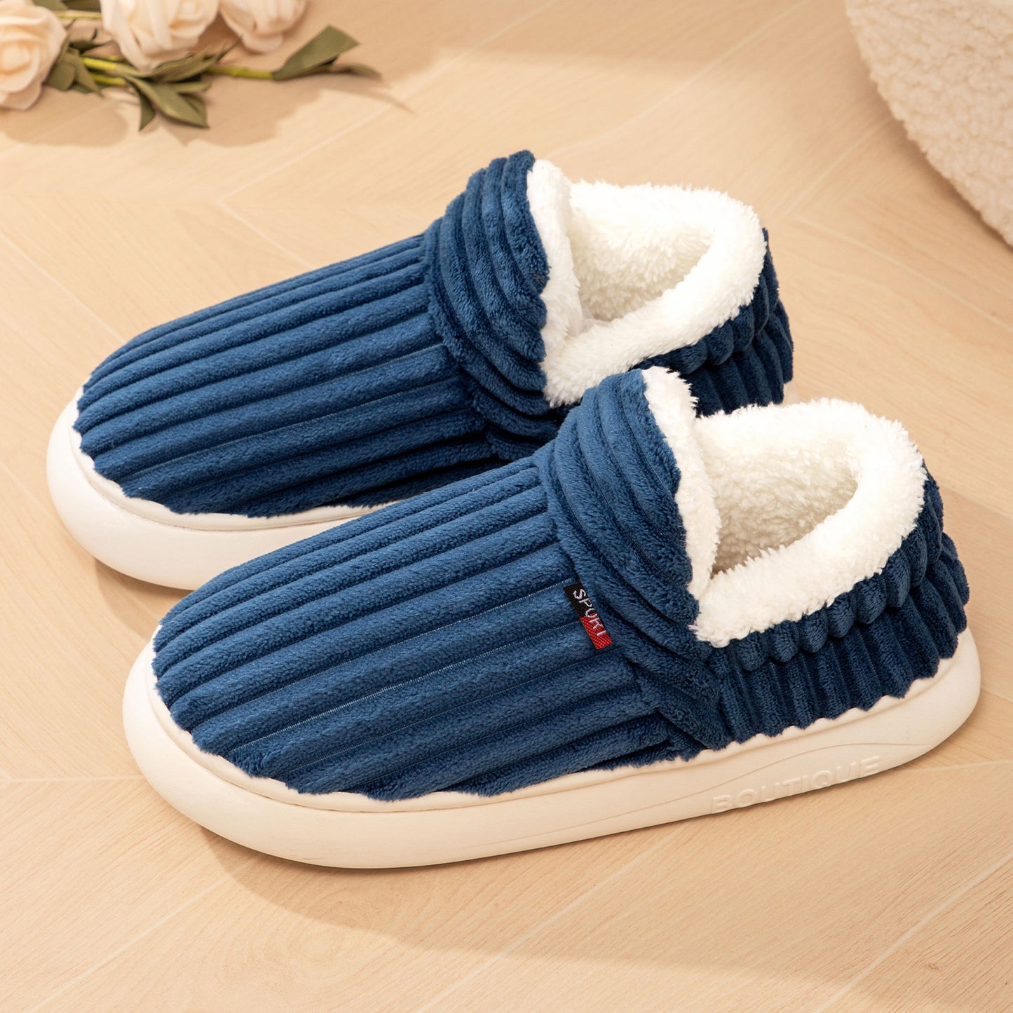 Cotton Shoes Winter Women's Home Slippers Cotton