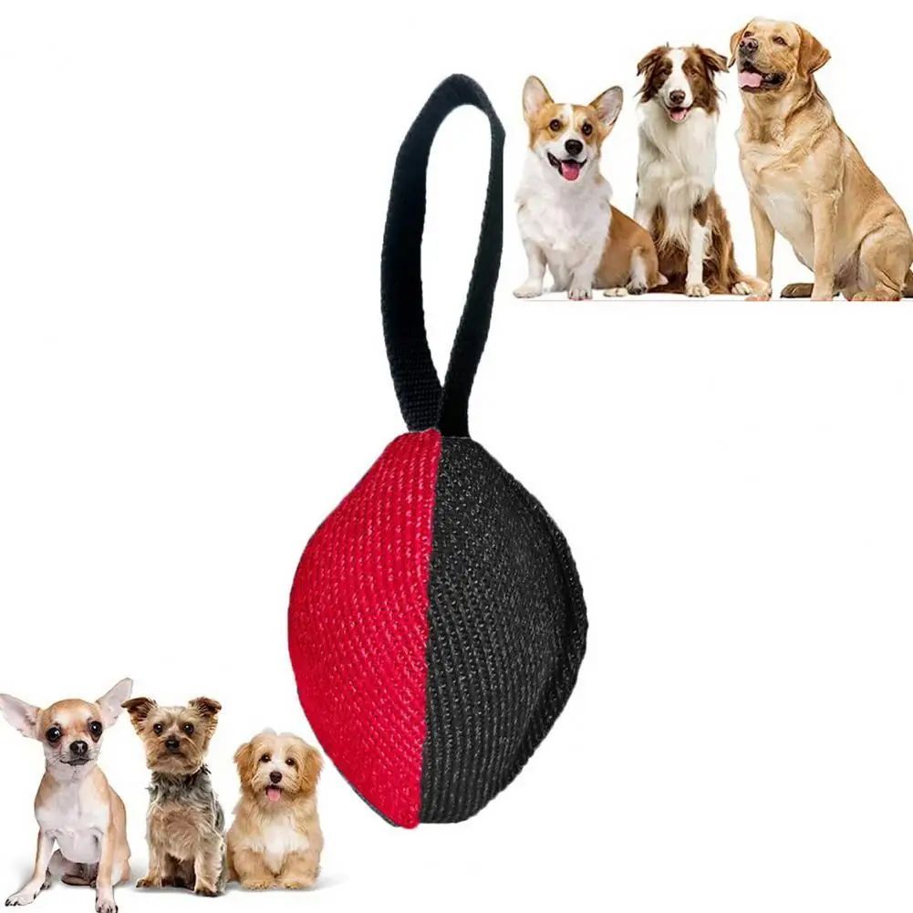 TUGME Linen Tug Toy With Pull Tab Durable Interactive Dog Training Tool For Prey Drive Retrieval Agility Development