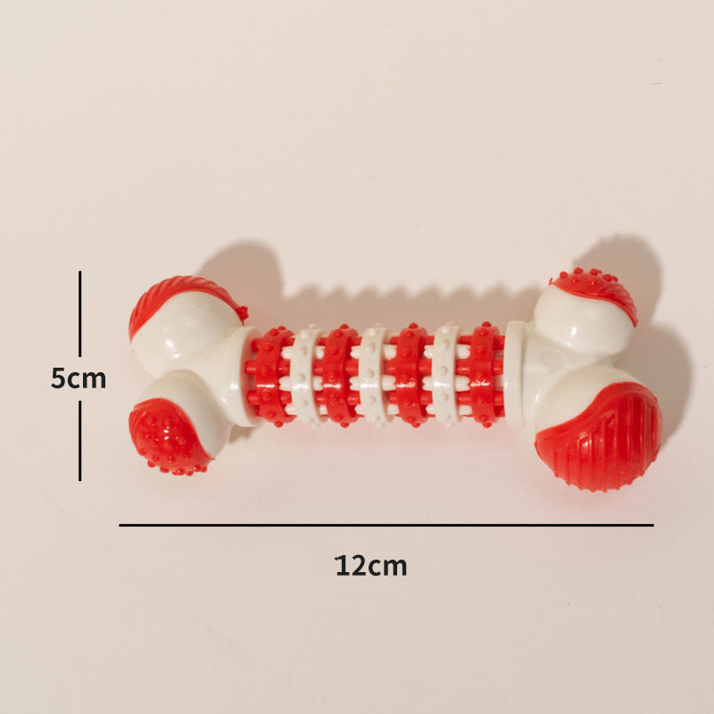 TUGME Interactive Dog Toy For Small Breeds Bone Shaped Puppy Chew Toys For Teething
