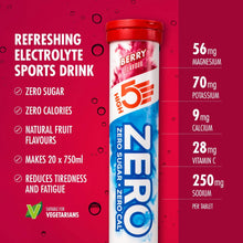 HIGH5 ZERO Electrolyte Tablet - Hydration Tablets Enhanced with Vitamin C - 0 Calories & Sugar Free - Boost Hydration, Performance & Wellness - Berry, 20 Tablets (20x, Pack of 1)