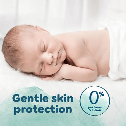 Pampers Harmonie Nappies Size 2, 204 Nappies, 4kg-8kg, Monthly Pack, Gentle Skin Protection with 100 Percent Pampers Protection