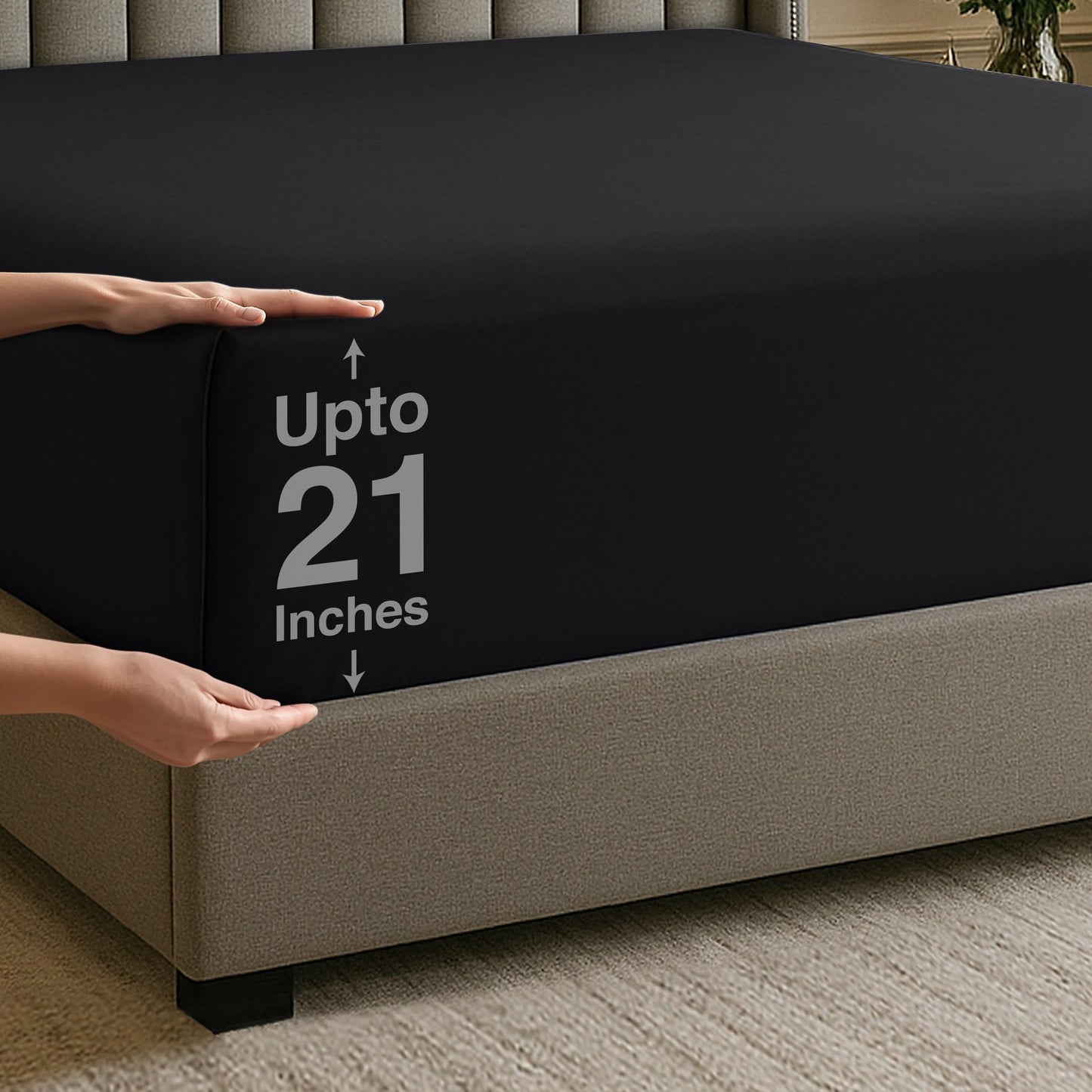 Utopia Bedding Fitted Sheet Double, White - Deep Pocket 14 inch (35 cm) - Easy Care - OEKO-TEX Certified - Soft Brushed Microfibre Fabric - Shrinkage and Fade Resistant - Bottom Sheet