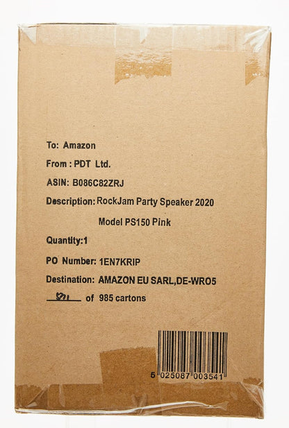 RockJam 10-Watt Rechargeable Bluetooth Karaoke Machine with Two Mics, Lightshow & Voice Effects