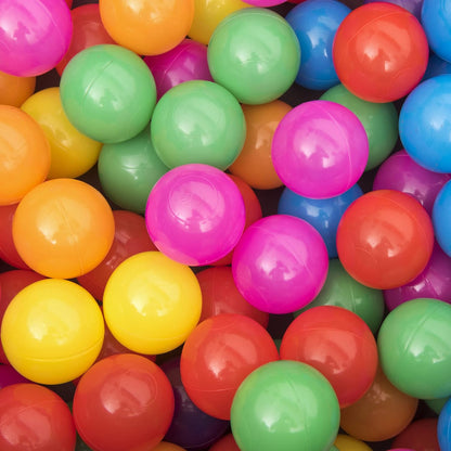 Playballs, Crush-Proof, Colourful Pit Balls for Kids Baby-Approved Multi-Pack Toddler Ball Pit, Smooth Plastic Balls, No Sharp Edges, Non-Toxic & BPA Free.