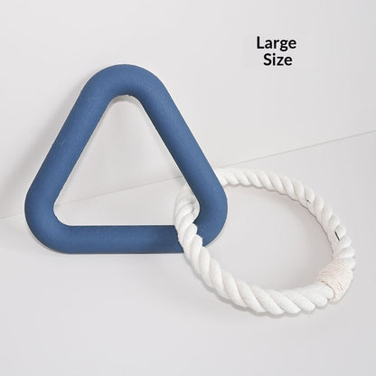 TUGME Pet Toy Foam TPR Cotton Rope Triangle Tug-of-war Molar