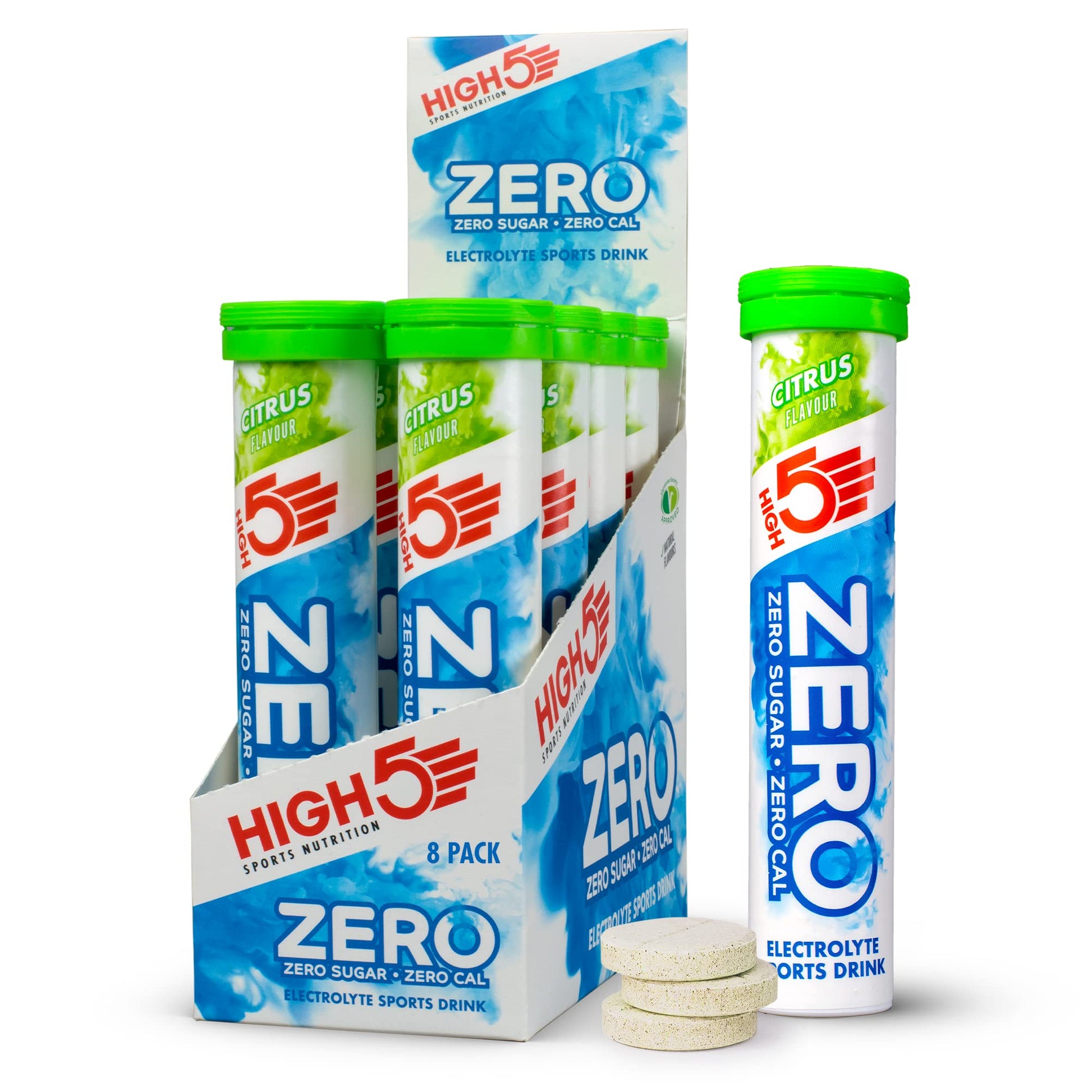 HIGH5 ZERO Electrolyte Tablet - Hydration Tablets Enhanced with Vitamin C - 0 Calories & Sugar Free - Boost Hydration, Performance & Wellness - Berry, 20 Tablets (20x, Pack of 1)