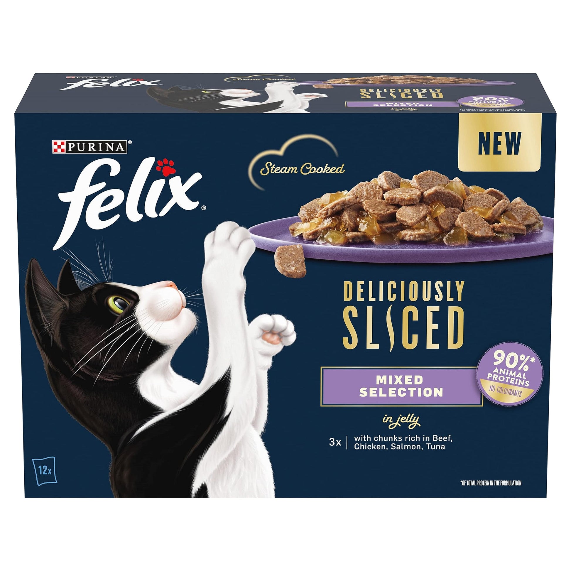FELIX Original Mixed Selection in Jelly Wet Cat Food 40x85g