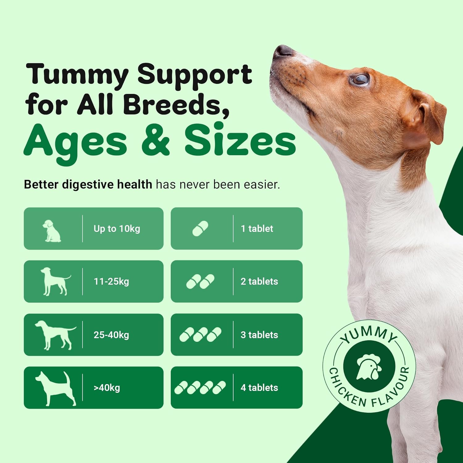 Probiotics For Dogs - Yeast Balance - Dog Probiotic for Gut Health, Diarrhea, Wind, Anal Gland - Tummy Settler - Itchy Skin - 120 Tablets with Prebiotics and Digestive Enzymes