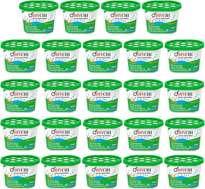 DIVCHI Dehumidifier Disposable 500ml Pack of 24 Condensation Remover Moisture Absorber Dehumidifiers for Damp, Mould, Moisture in Home, Kitchen, Bedroom, Caravan, Office, Garage, Bathroom, Basement