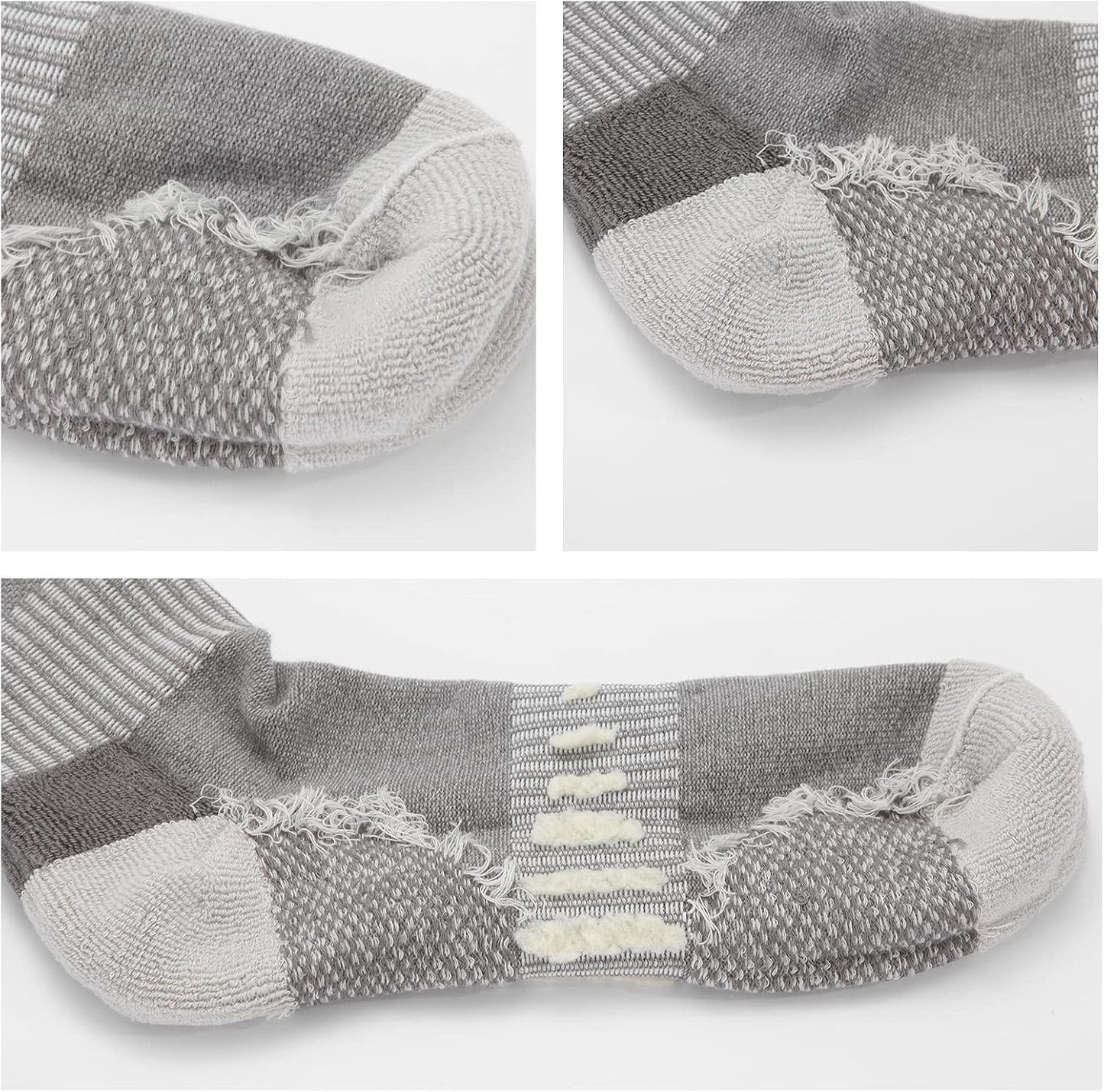 Mens Socks Cushioned Work Socks Walking Socks Womens Crew Athletic Socks for Outdoor Hiking Trainer Running