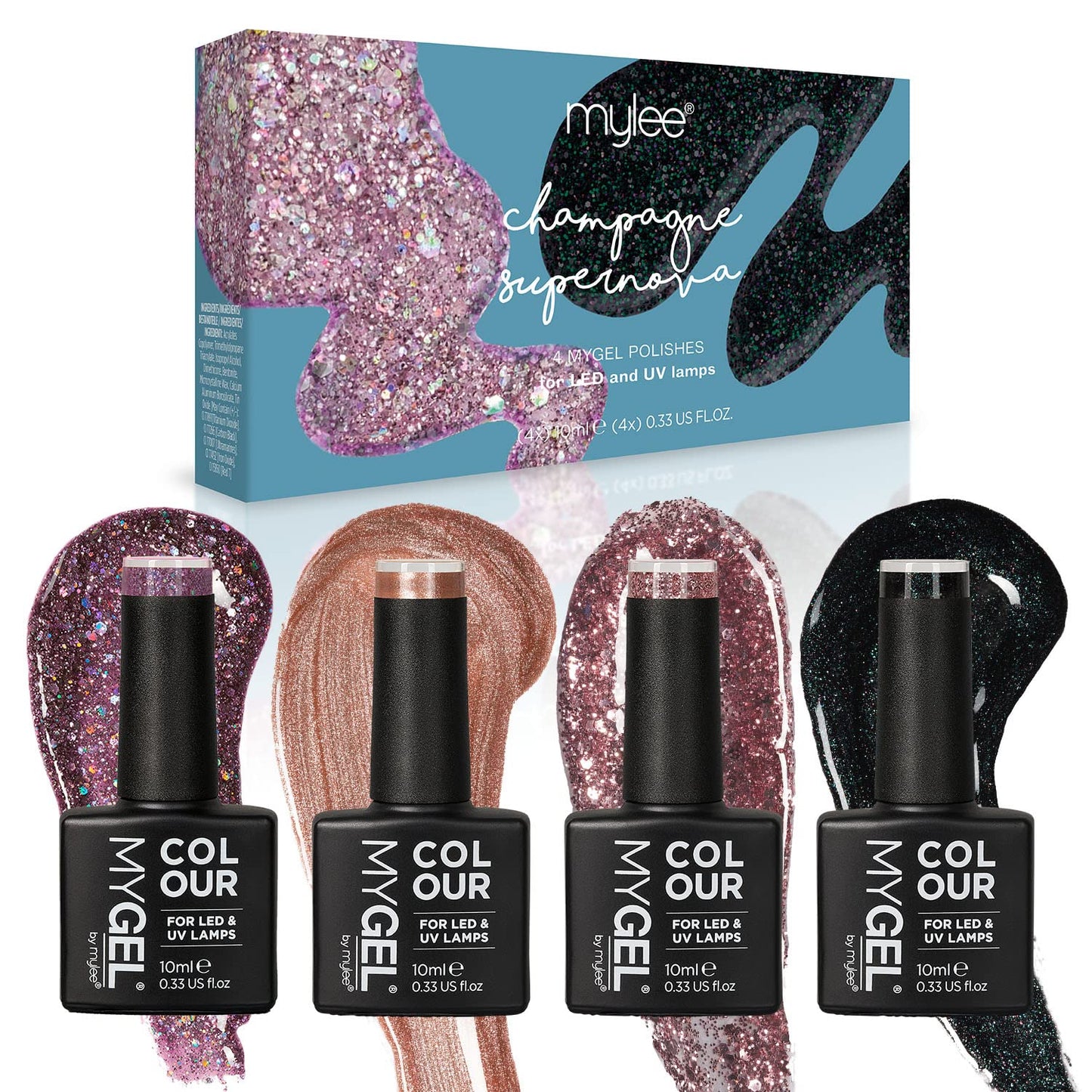 Mylee Gel Nail Polish 10ml [Vintage Rose] UV/LED Soak-Off Nail Art Manicure Pedicure for Professional, Salon & Home Use [Autumn/Winter 2022] - Long Lasting & Easy to Apply