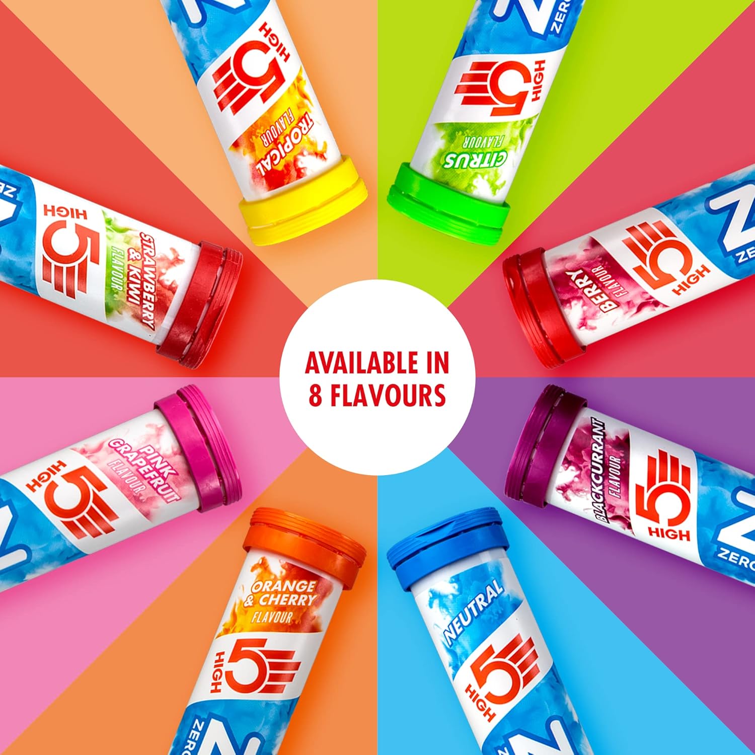 HIGH5 ZERO Electrolyte Tablet - Hydration Tablets Enhanced with Vitamin C - 0 Calories & Sugar Free - Boost Hydration, Performance & Wellness - Berry, 20 Tablets (20x, Pack of 1)
