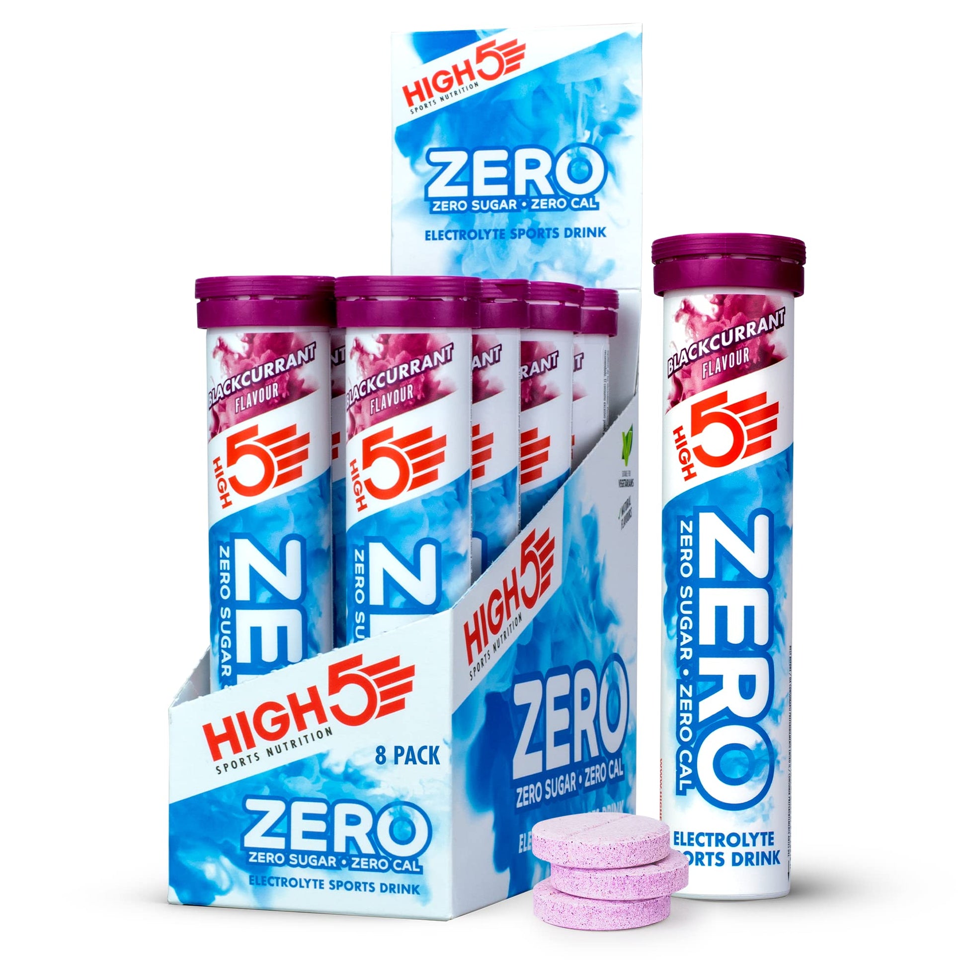 HIGH5 ZERO Electrolyte Tablet - Hydration Tablets Enhanced with Vitamin C - 0 Calories & Sugar Free - Boost Hydration, Performance & Wellness - Berry, 20 Tablets (20x, Pack of 1)