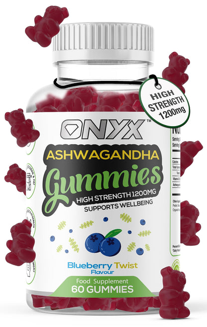 Onyx Marine Collagen 2200mg with Hyaluronic Acid & Biotin - High Strength Collagen Supplements for Women & Men - 60 Vegan Gummies